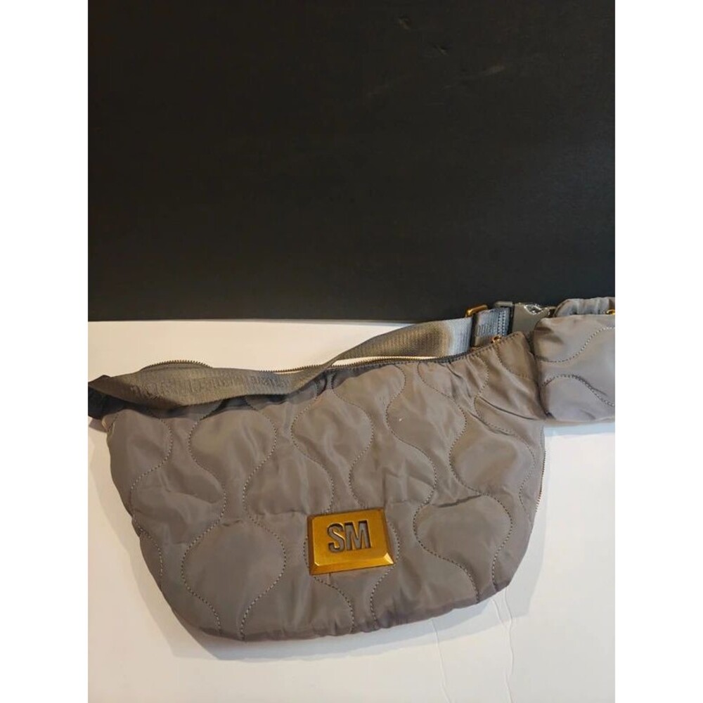 Steve Madden Grey Quilted Belt Bag Crossbody Fanny Pack – NWT